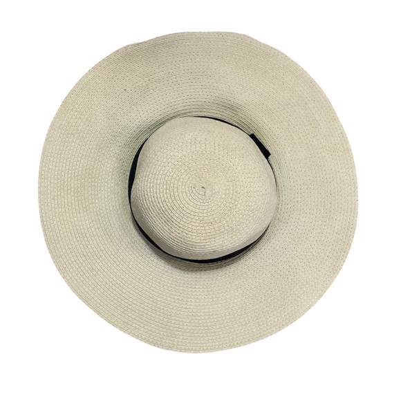 Women’s Wide Brim Braid Paper Straw Panama Floppy Summer Hat - Picture 3 of 6